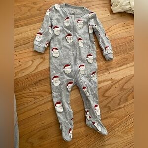 Petit Lem Gray Santa Kids Footie